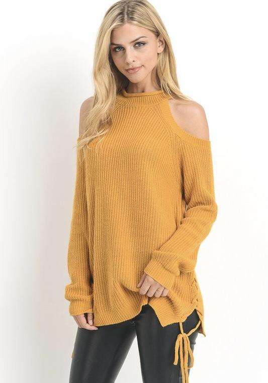 Cold Shoulder Sweater Evie Rose Couture